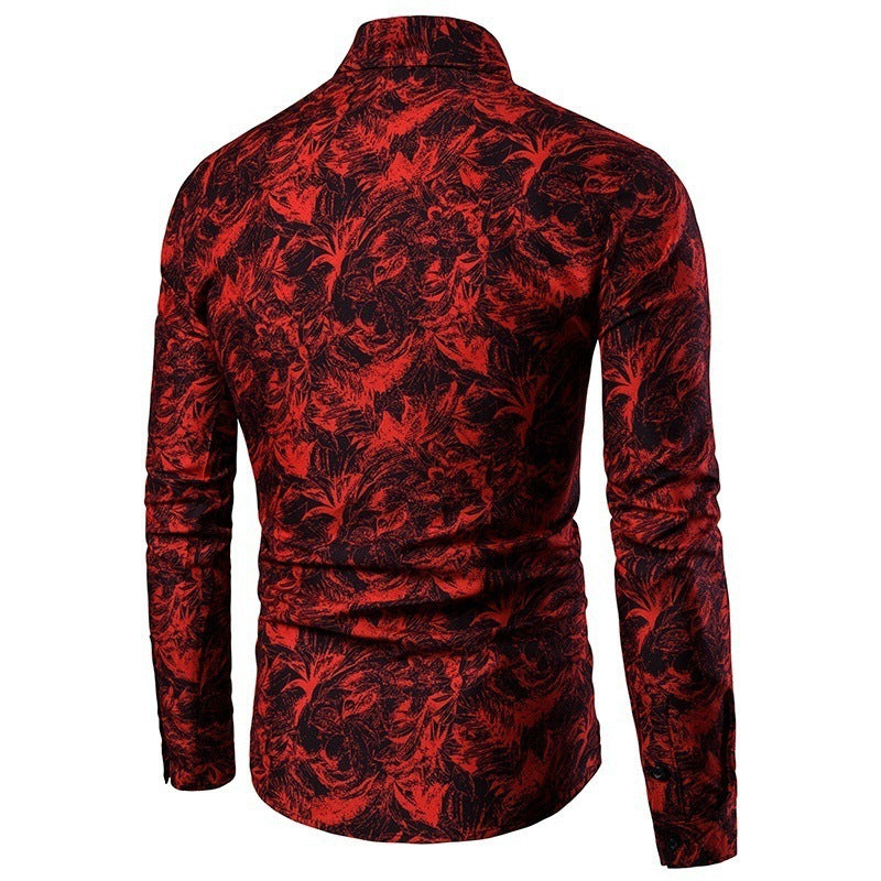 Chemise pour hommes avec motif floral créatif Chic und Stil
