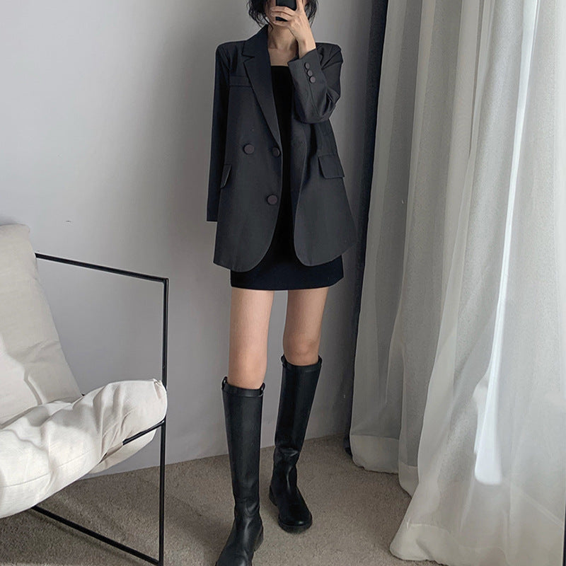 Blazer Femme Tailleur Croisé Chic und Stil 1750846392