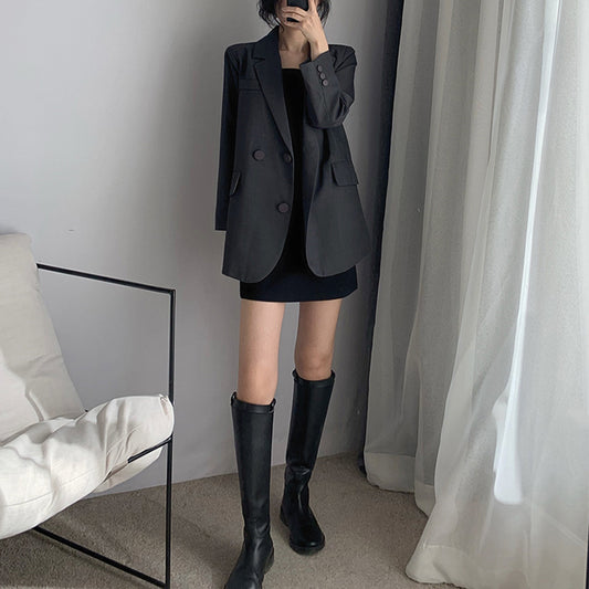 Blazer Femme Tailleur Croisé Chic und Stil 1750846392
