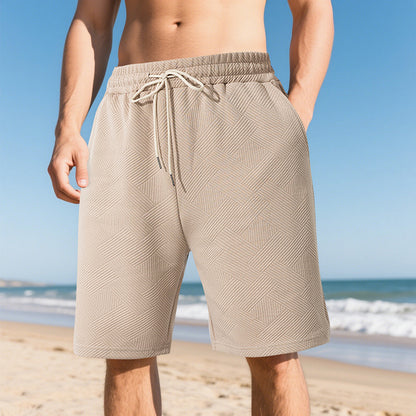 Shorts de plage décontractés pour hommes en matériau respirant avec taille élastique Chic und Stil