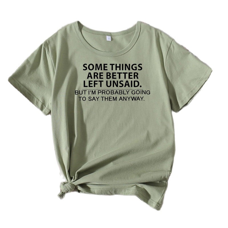 Dames Casual Explicite Citation T-shirt Chic und Stil