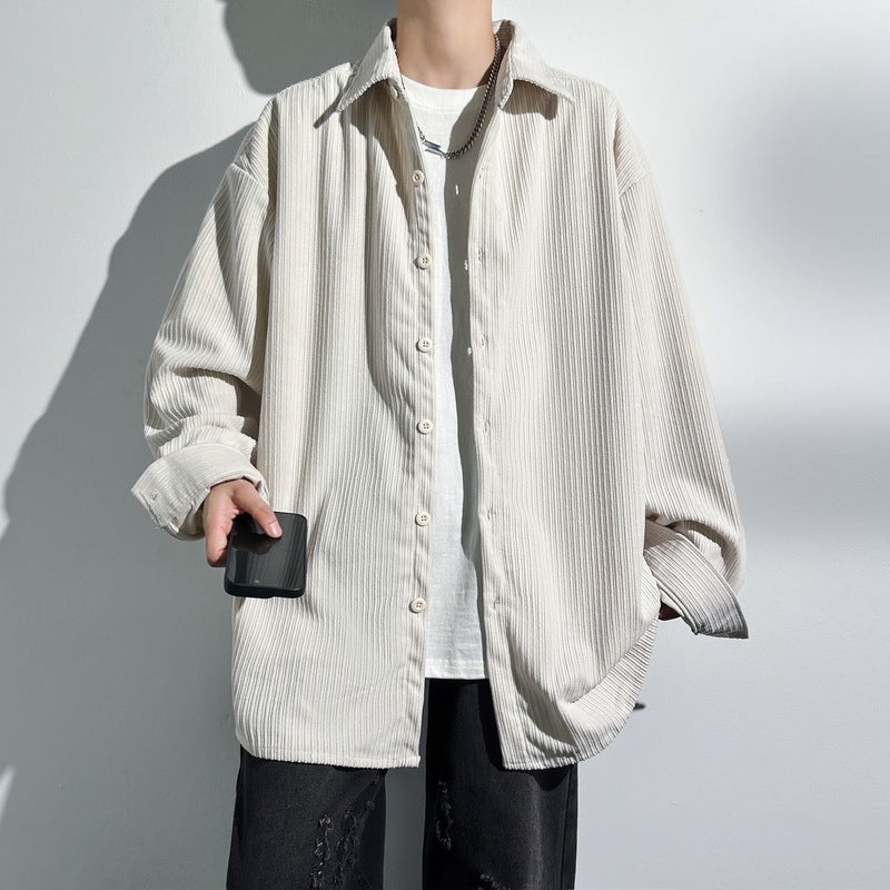 Dames Chemise Oversized en Corde Chic und Stil