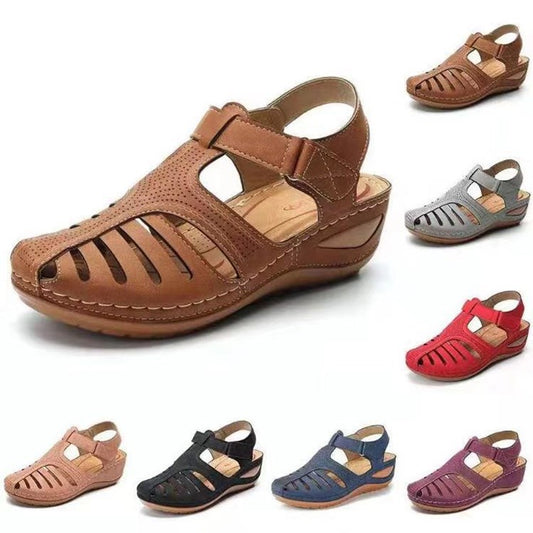 Sandales de confort respirantes pour femmes avec sangle réglable et semelle ergonomique Chic und Stil