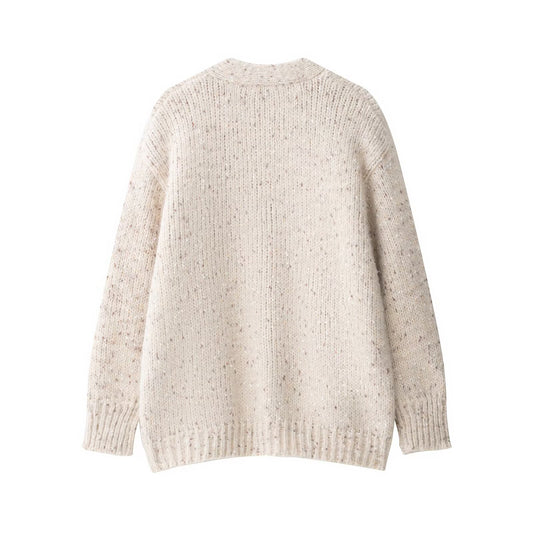 Dames cardigan à la mode avec décolleté en V profond et poches pratiques Chic und Stil