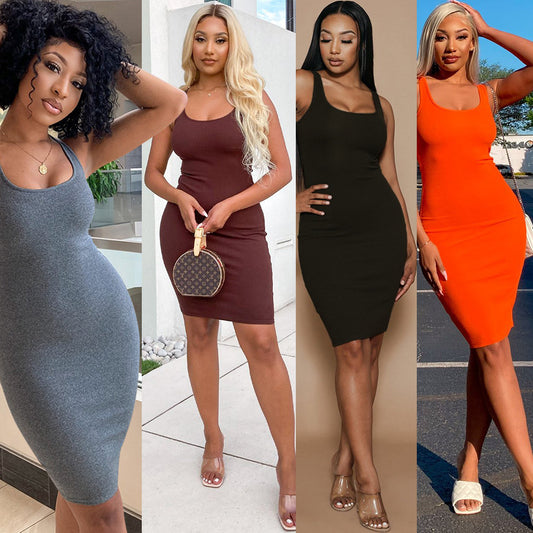 Robe Midi Bodycon Chic und Stil pour Femme