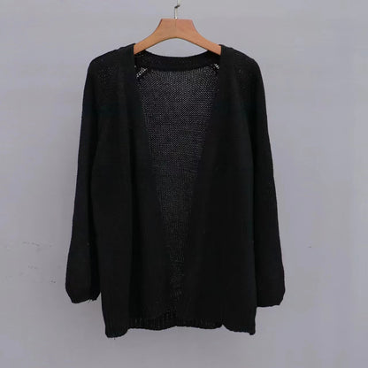 Dames cardigan décontracté avec design ouvert et structure en maille aérienne Chic und Stil