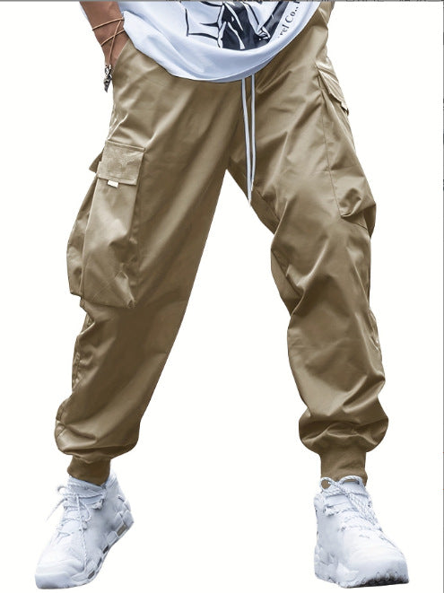 Casual utility pants for men with practical pockets and elastic waist Chic and Style