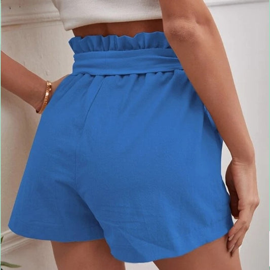Shorts Tailorés pour Femmes avec Cravate et Poches Pratiques Chic und Stil