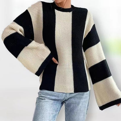 Pull-over tendance pour femmes avec manches larges Chic und Stil