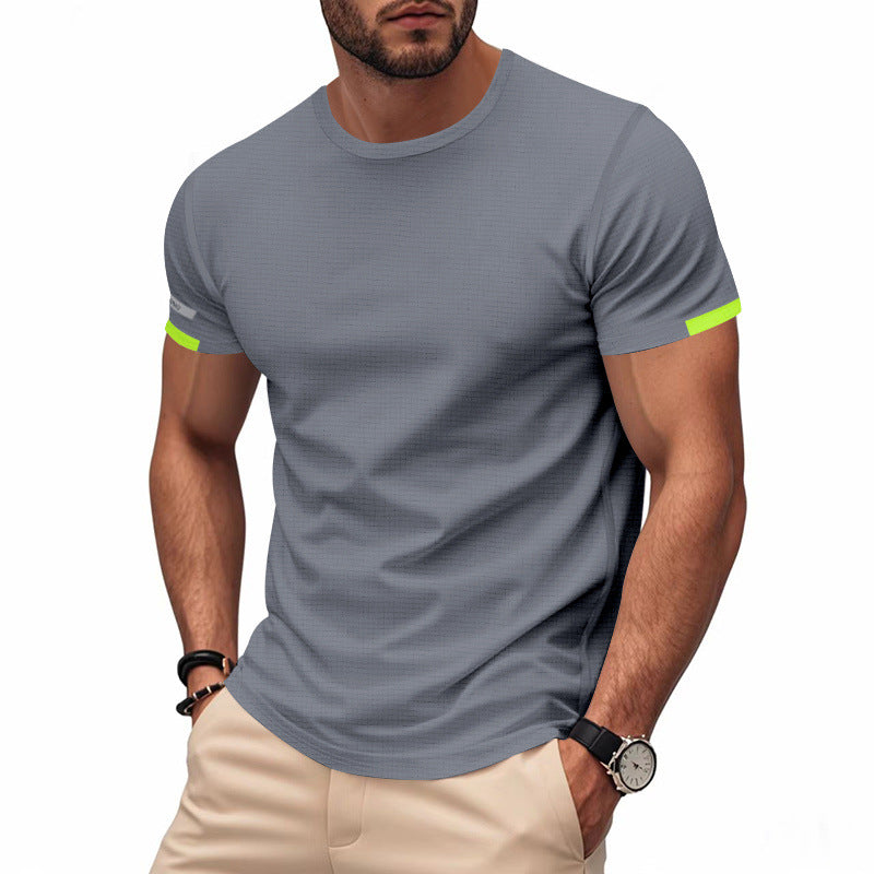 T-shirt fonctionnel sportif pour hommes en matériau mesh respirant Chic und Stil