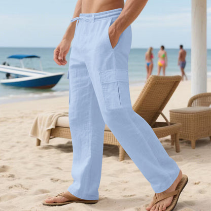 Men's cargo pants with elastic waistband and functional pockets Chic and Style