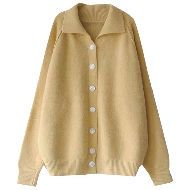 Cardigan en tricot confortable pour femmes avec col classique et fermeture à boutons Chic und Stil