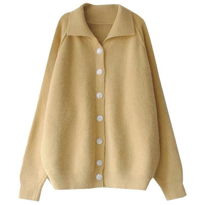 Cardigan en tricot confortable pour femmes avec col classique et fermeture à boutons Chic und Stil