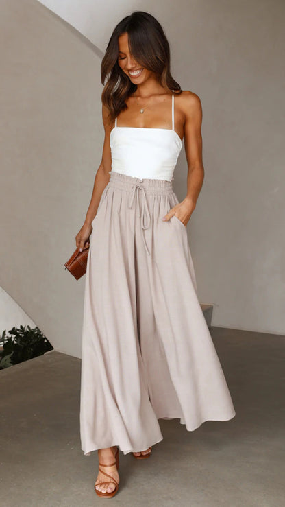 Elegant maxi dresses for women with decorative waistband Chic und Stil