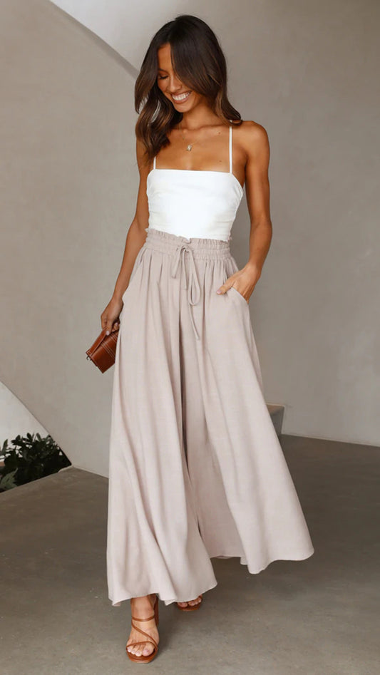 Elegant maxi dresses for women with decorative waistband Chic und Stil