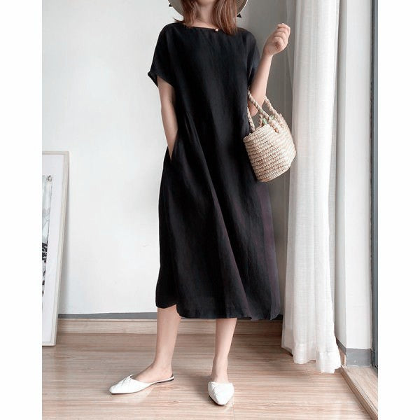 Robe d'été légère et polyvalente pour femmes avec poches Chic und Stil