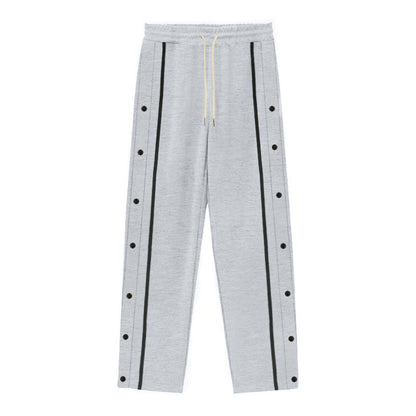 Men's sports training pants with snap button details Chic and Style