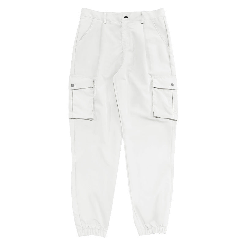 Casual cargo pants for men with elastic waistband and practical pockets Chic und Stil