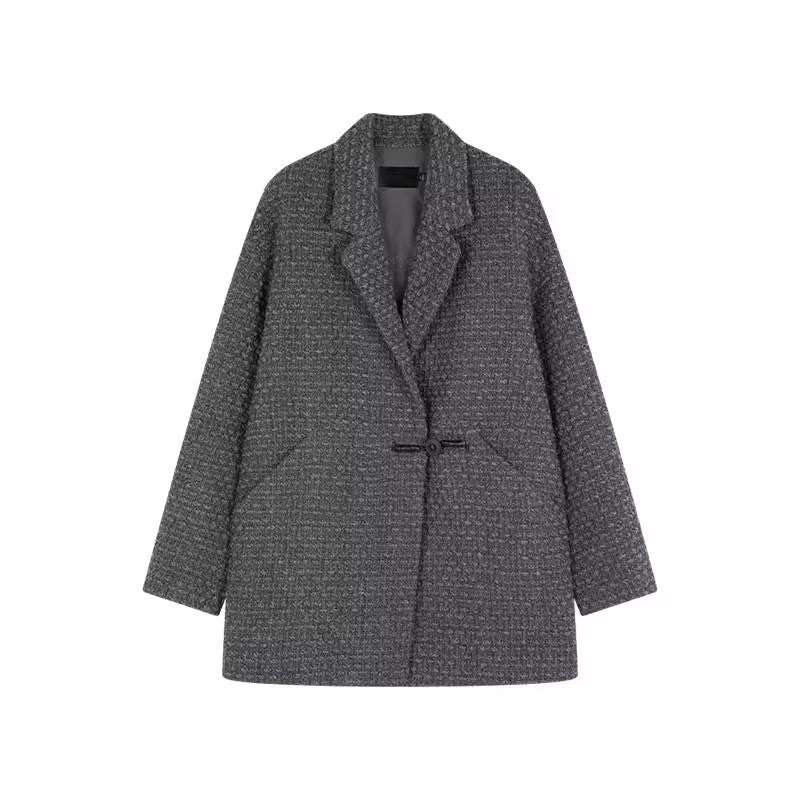 Blazer oversize texturé pour femme Chic und Stil