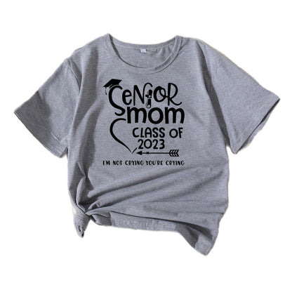 T-shirt graphique en coton pour femmes Chic und Stil