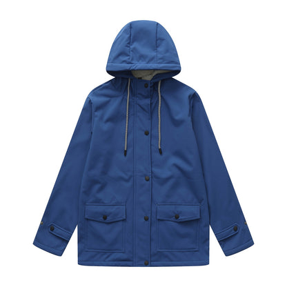 Women outdoor water-repellent jacket with adjustable hood Chic and Style