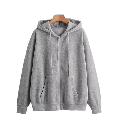 Dame Zip-Hoodie avec coupe décontractée et poches pratiques Chic und Stil