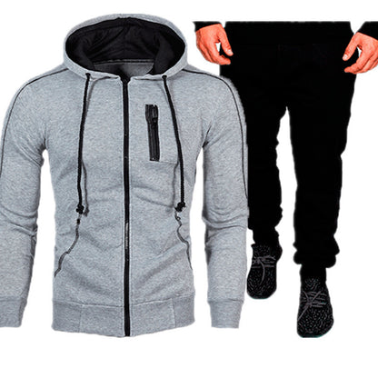 Chic und Stil men's hoodie jacket and jogger pants set