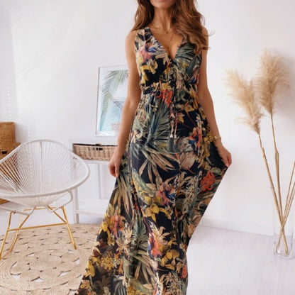 Robe Maxi Tropique Élégante pour Femmes Chic und Stil