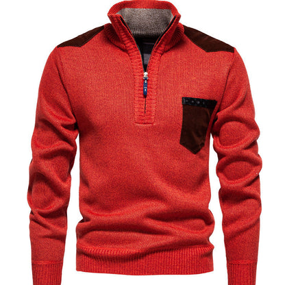Pull homme avec col montant et accents à la mode Chic und Stil