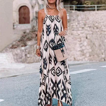 Robe maxi ethno imprimée Chic und Stil femme