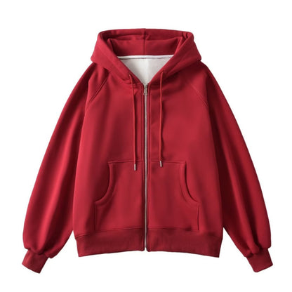 Dames décontractée Oversized veste à capuche Chic und Stil