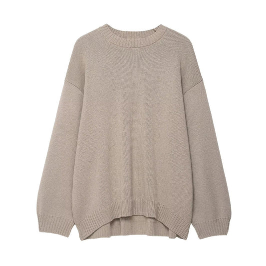 Femmes pull en tricot élégant décontracté avec des manches larges Chic und Stil