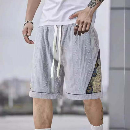 Men's athletic leisure pants with a creative floral design Chic and Style