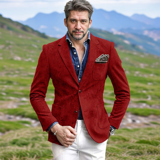 Blazer en velours pour hommes avec une coupe élégante Chic und Stil