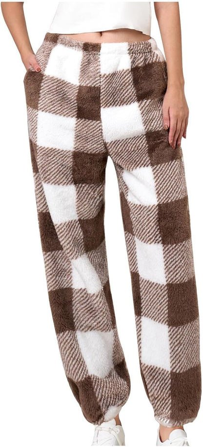 Comfortable women's lounge pants with plaid pattern Chic and Style