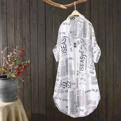 Veste kimono légère imprimée pour femmes Chic und Stil