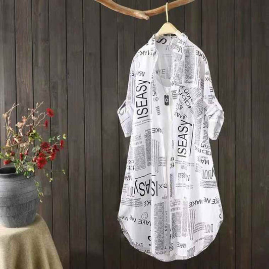 Veste kimono légère imprimée pour femmes Chic und Stil