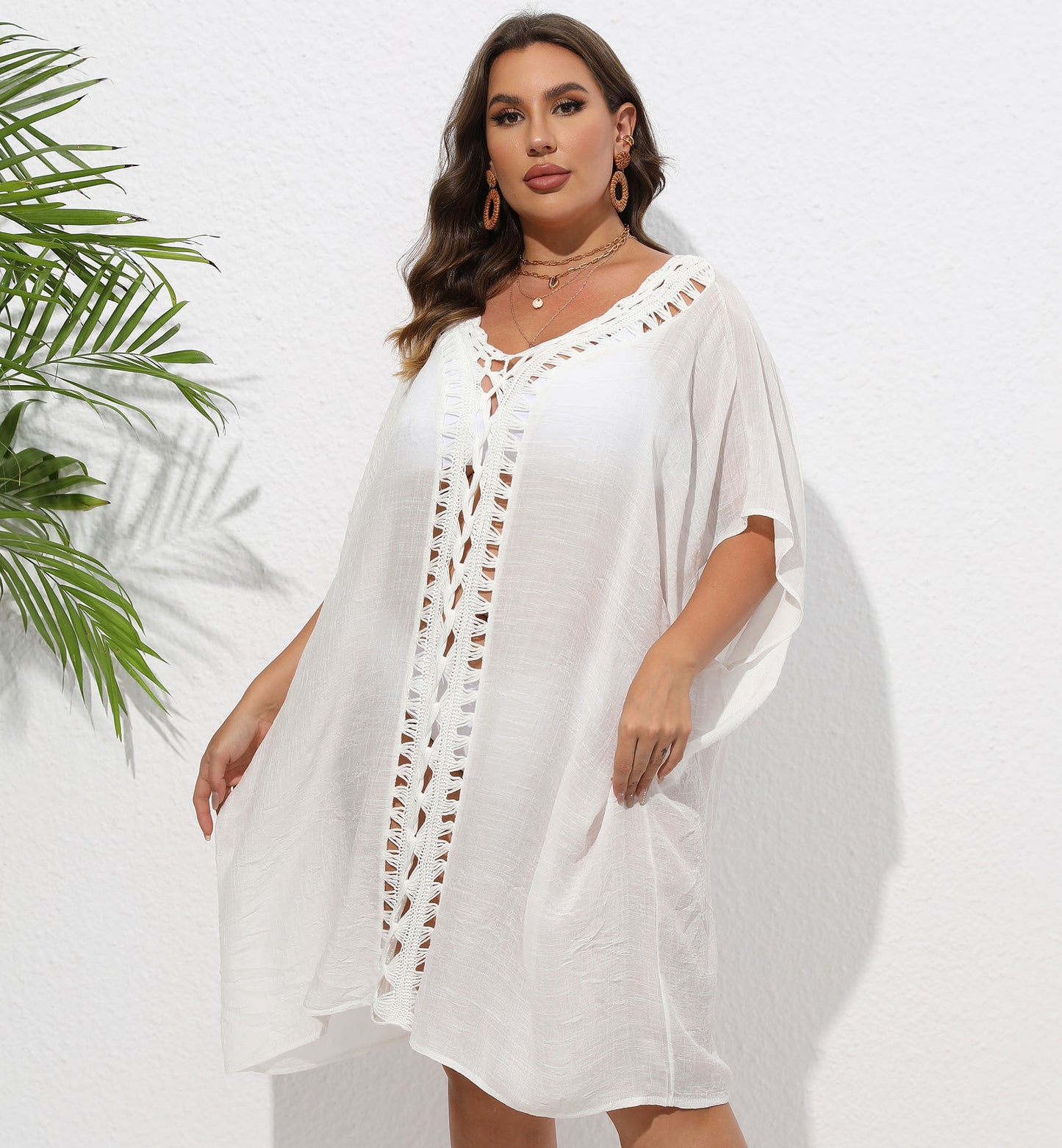 Ladies Light Beach Kaftan Cover-up Chic and Style