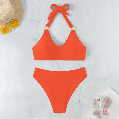 Set de bikini à col halter triangle pour femmes Chic und Stil