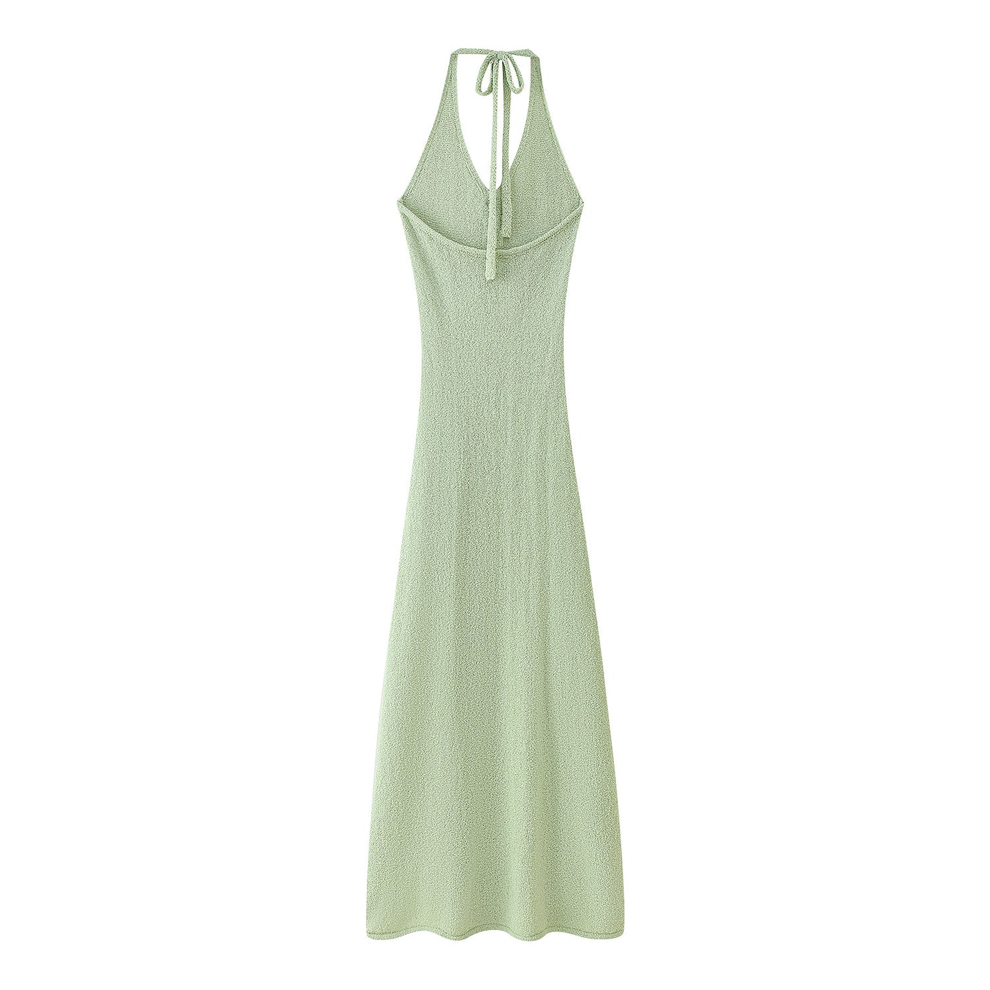 Robe maxi pour dames avec appliqués floraux et décolleté en V profond Chic und Stil
