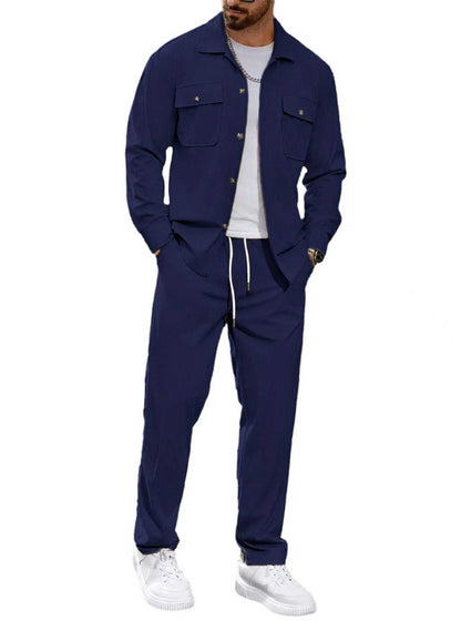 Costume de loisirs pour hommes moderne avec poches pratiques et taille élastique Chic und Stil