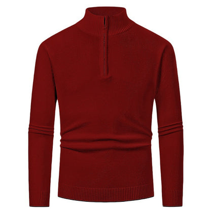 Elegant pullover for men with a turtleneck and full zipper Chic and Style