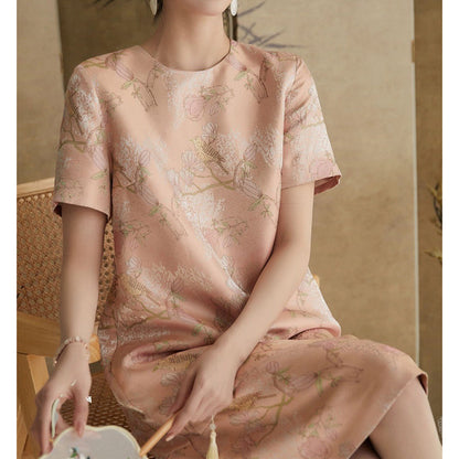 Robe maxi élégante à imprimé floral Chic und Stil