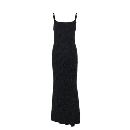 Robe maxi élégante longueur sol pour femmes avec bretelles réglables Chic und Stil