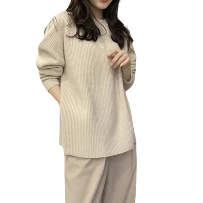 Dames Pull en Maille Épais Chic und Stil