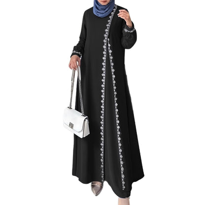 Robe maxi élégante pour femmes avec broderie élaborée Chic und Stil