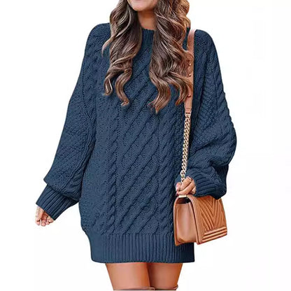 Femme Grand pull en tricot à motif torsadé et coupe décontractée Chic und Stil