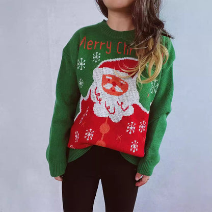Pull de Noël pour femmes avec motif festif de Santa et coupe confortable Chic und Stil