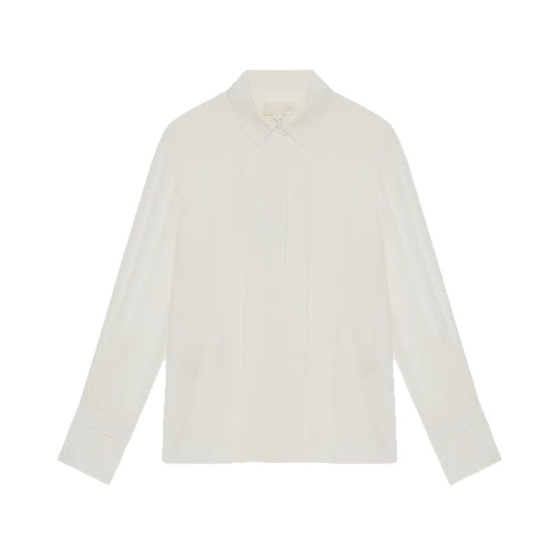 Blouse élégante plissée à boutons pour femmes Chic und Stil