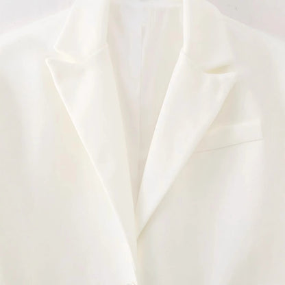 Dames élégante long manteau avec des détails frangés Chic und Stil